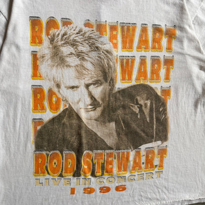 Vintage Rod Stewart 1996 Tour Parking Lot Bootleg T Shirt
