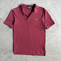 Y2K Youth Polo Ralph Lauren Burgundy w/ Yellow Pony Polo