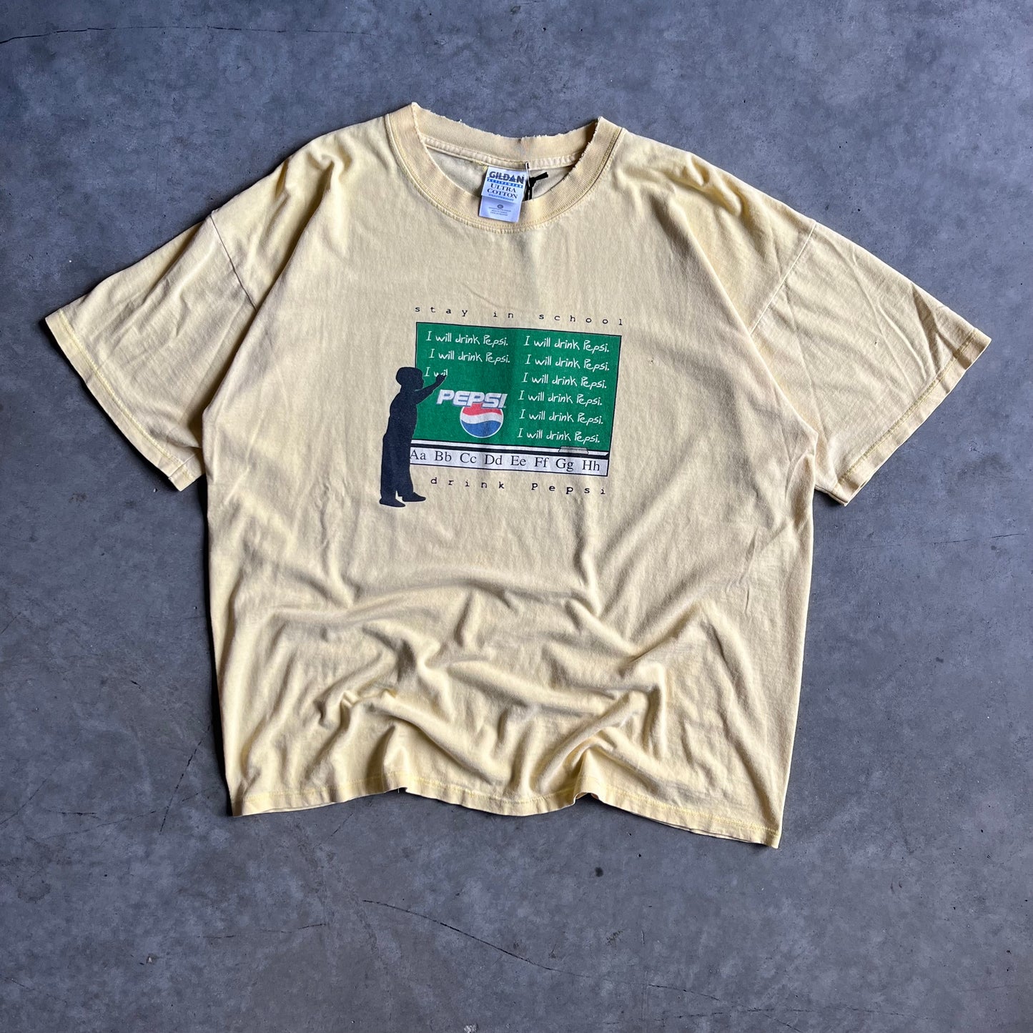 Vintage Pepsi “Stay In School, Drink Pepsi” Gag Tee