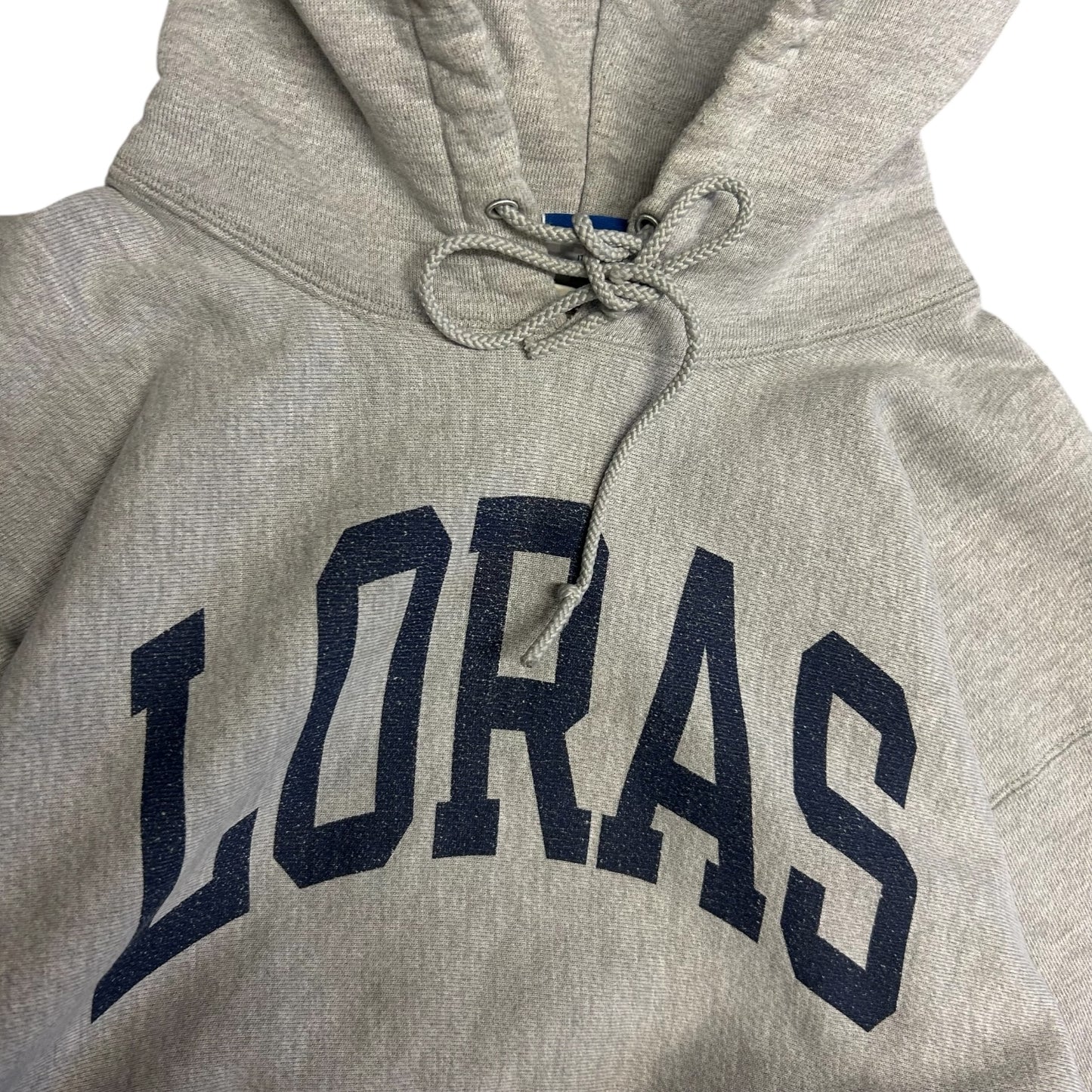 Vintage Loras College Grey Champion Hoodie