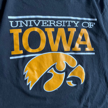 Y2K University Of Iowa Spell-Out & Logo Tee