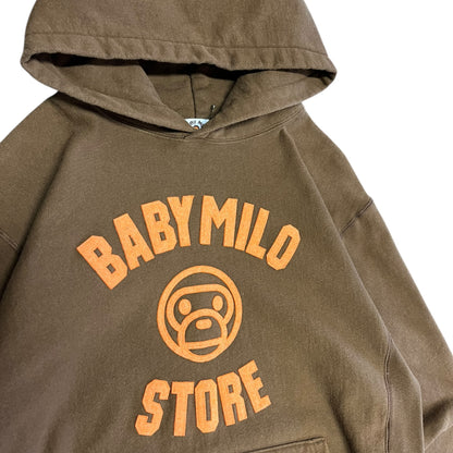 Baby Milo By A Bathing Ape Brown Orange Hoodie