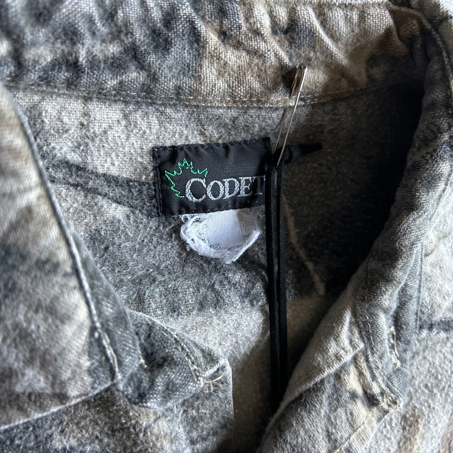 Vintage Codet Faded Woodland Camo Button Up Jacket