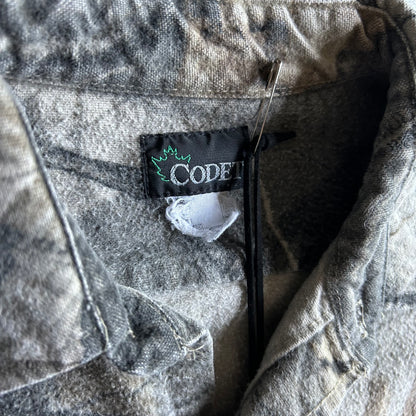 Vintage Codet Faded Woodland Camo Button Up Jacket