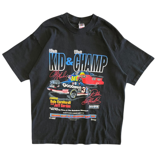 1995 The Kid & The Champ Dale Sr Jeff Gordon Nascar Tee