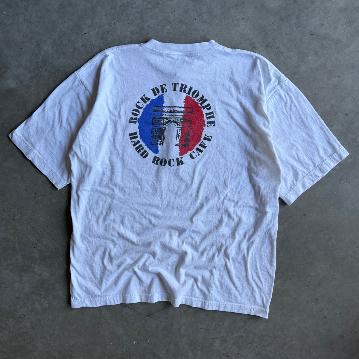 Y2K Hard Rock Cafe Paris French Colors Tee