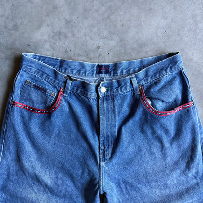 Y2K Tommy Hilfiger Baggy Logo Pocket Chopped Capris