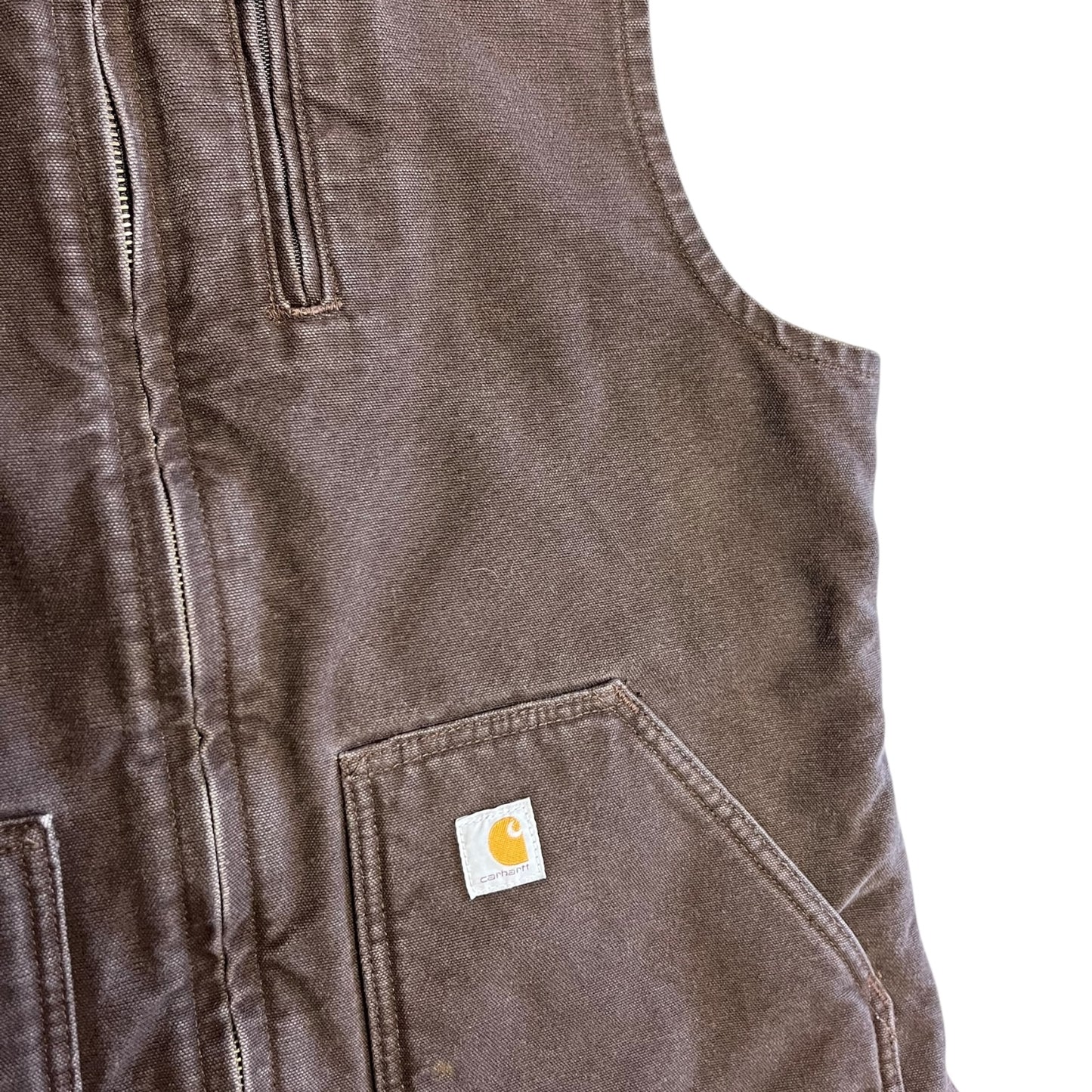 Carhartt ‘WV001 DKB’ Women’s Brown Sherpa Lined Vest