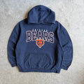 Y2K Chicago Bears Big Spell-Out Logo Navy Boxy Hoodie