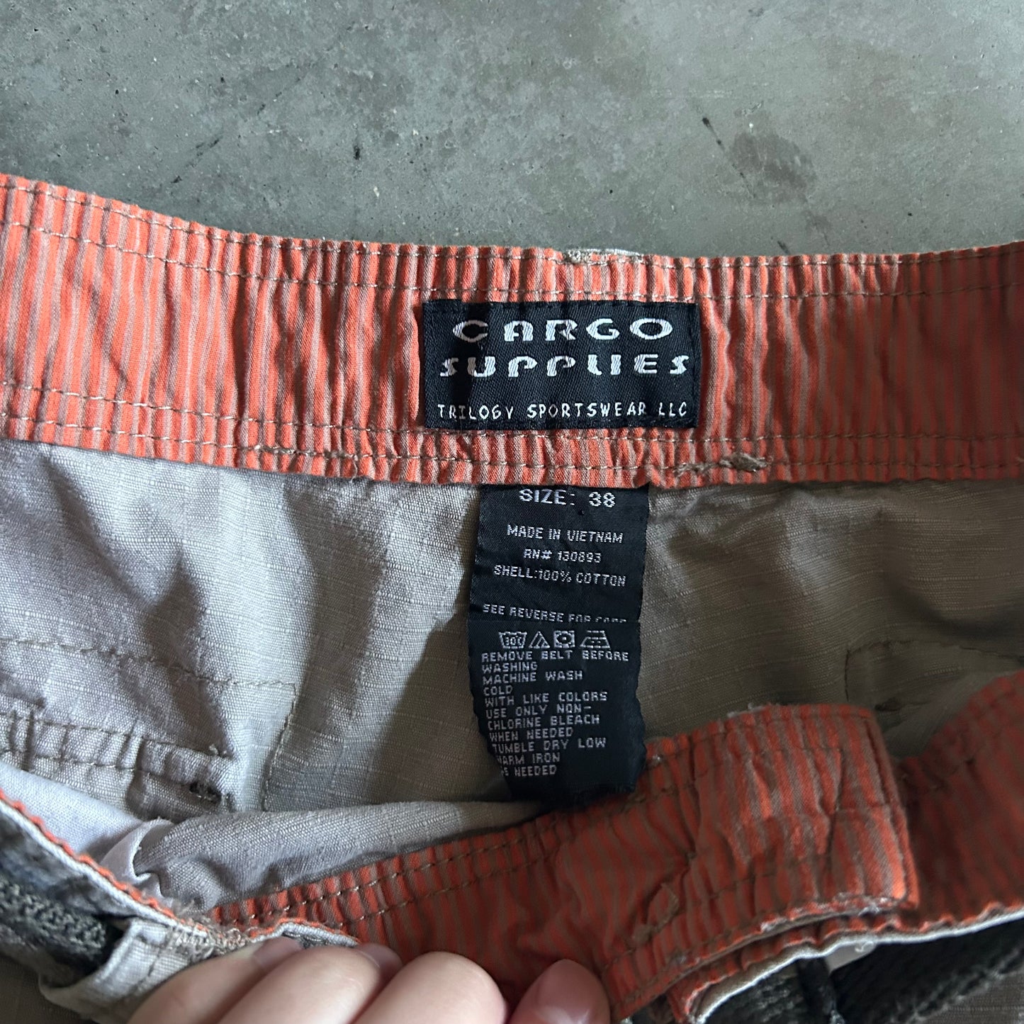 Y2K Cargo Supplies Belted Cargo Shorts
