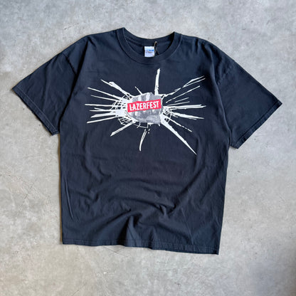 Y2K Lazerfest Fist Through Glass Promo Tee