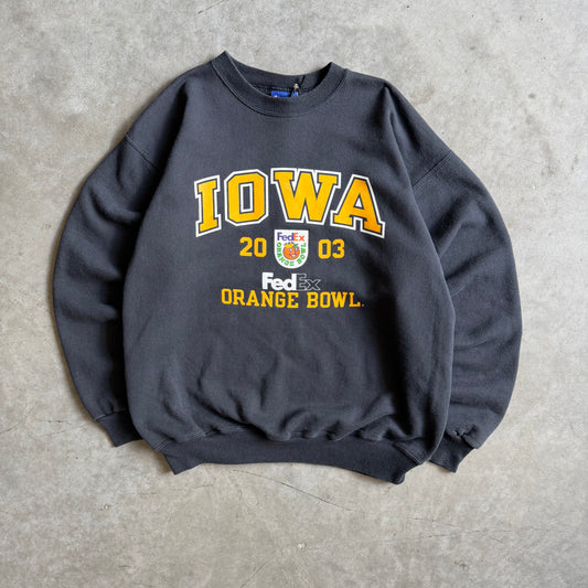 Vintage Champion University Of Iowa ‘3 Orange Bowl Sweatshirt