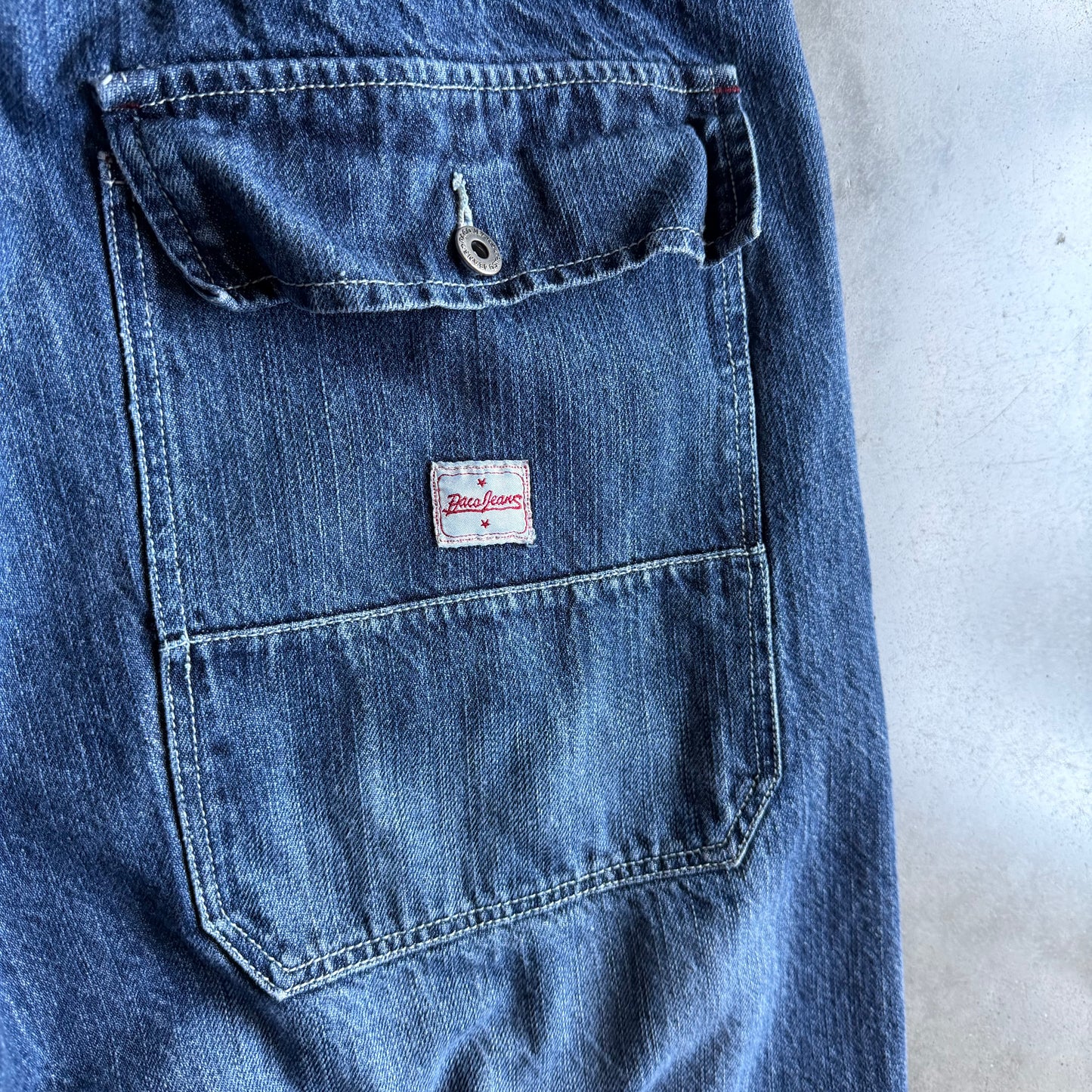 Y2K Paco Jeans Dark Blue Wash Jorts
