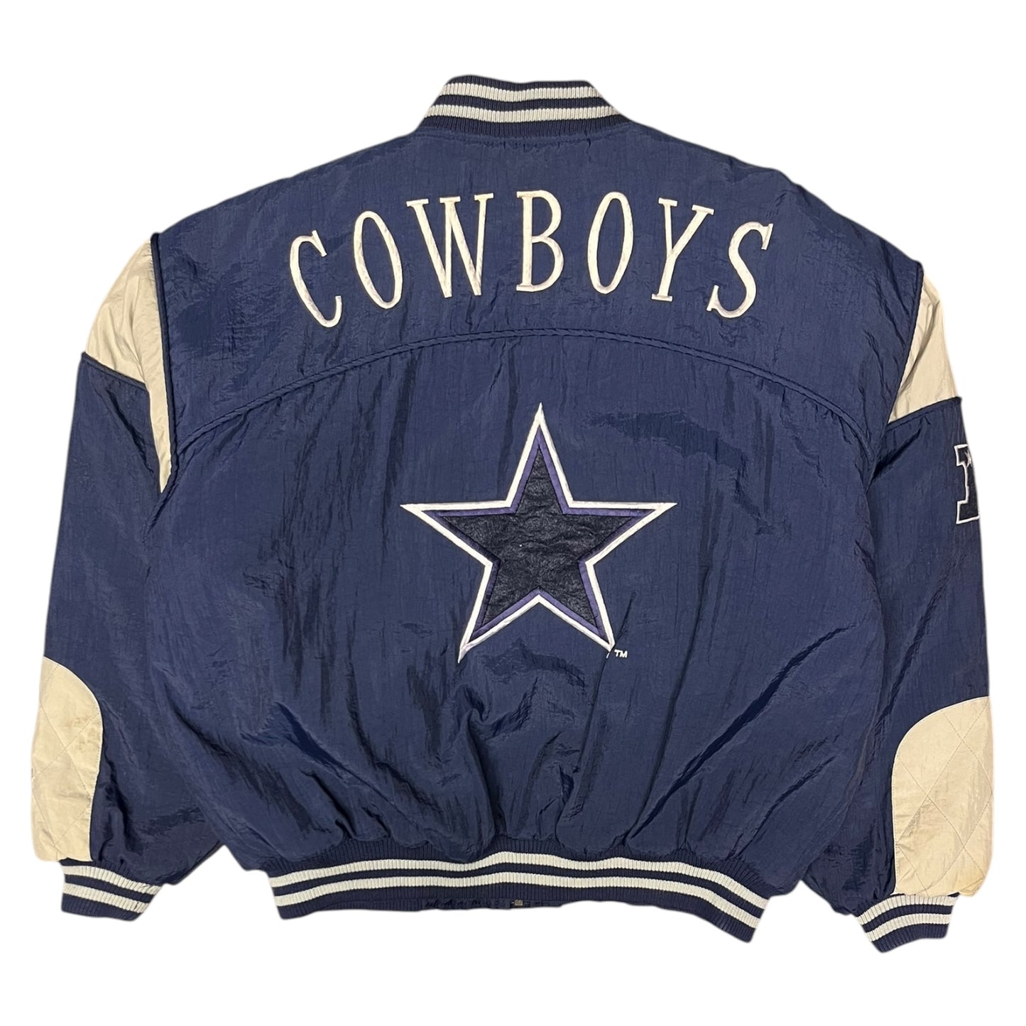 Vintage Nutmeg Dallas Cowboys Puffer Bomber Jacket