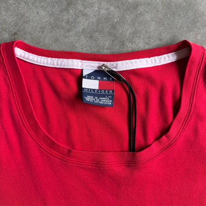 Y2K Women’s Tommy Hilfiger Red Crest Emblem Tank Top