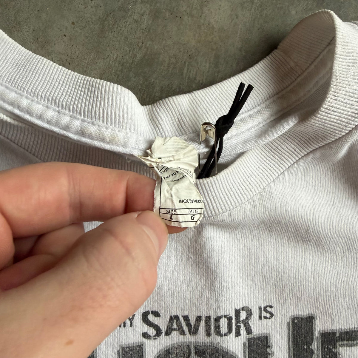 Y2K Tru Witness ‘My Savior Is Tougher Than Nails’ Jesus Tee