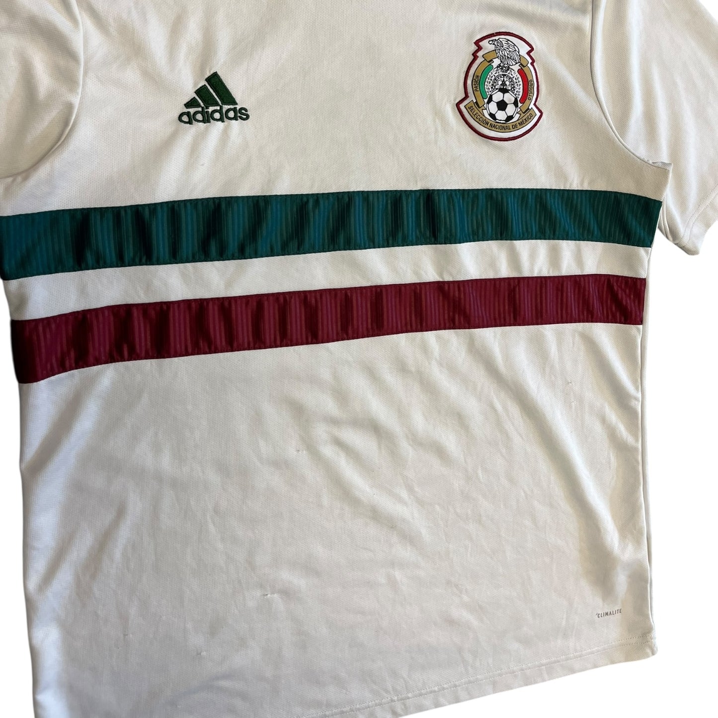 2018 adidas Mexico White Jersey