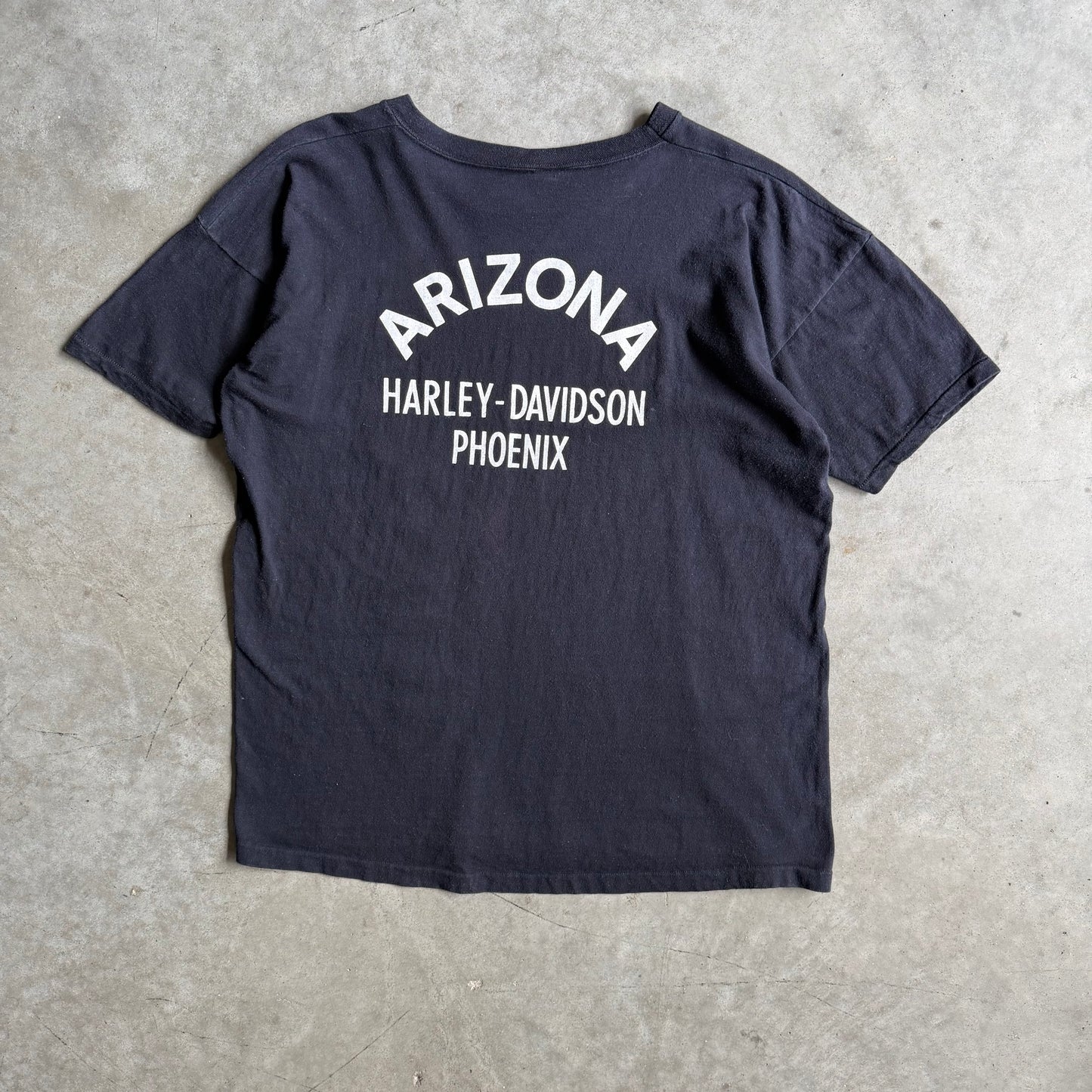70s Champion Harley Davidson 2 Stripe Racing T Shirt Phoenix Arizona