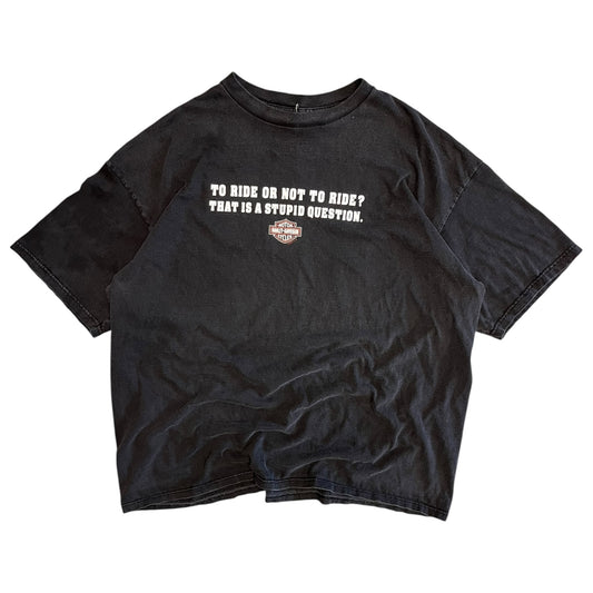 Vintage To Ride Or Not To Ride Harley Davidson Tee