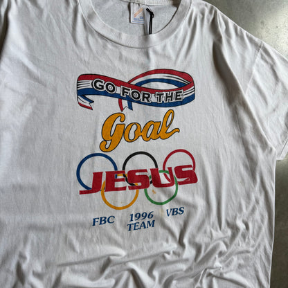 Vintage “Go For The Goal” Jesus Olympics Parody