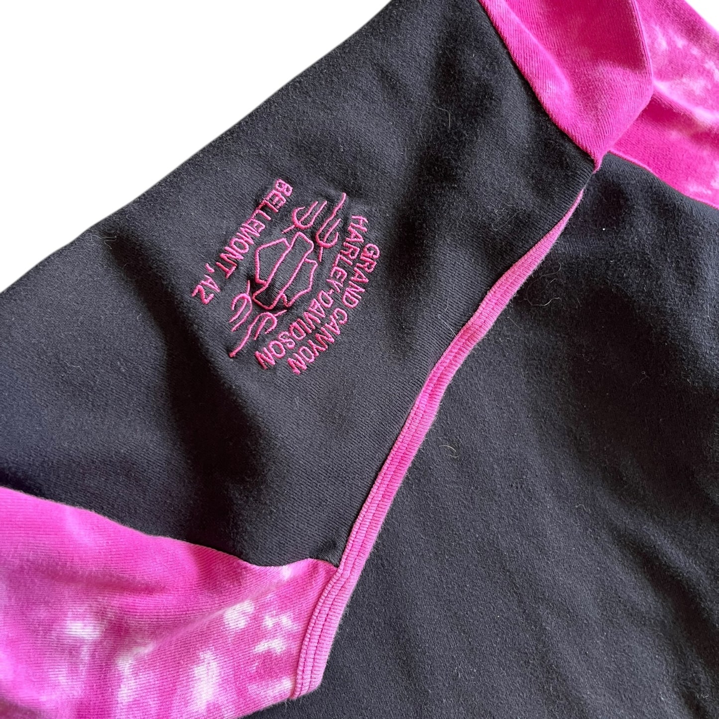 Women’s Y2K Harley Davidson Tie Dye Sleeve Longsleeve