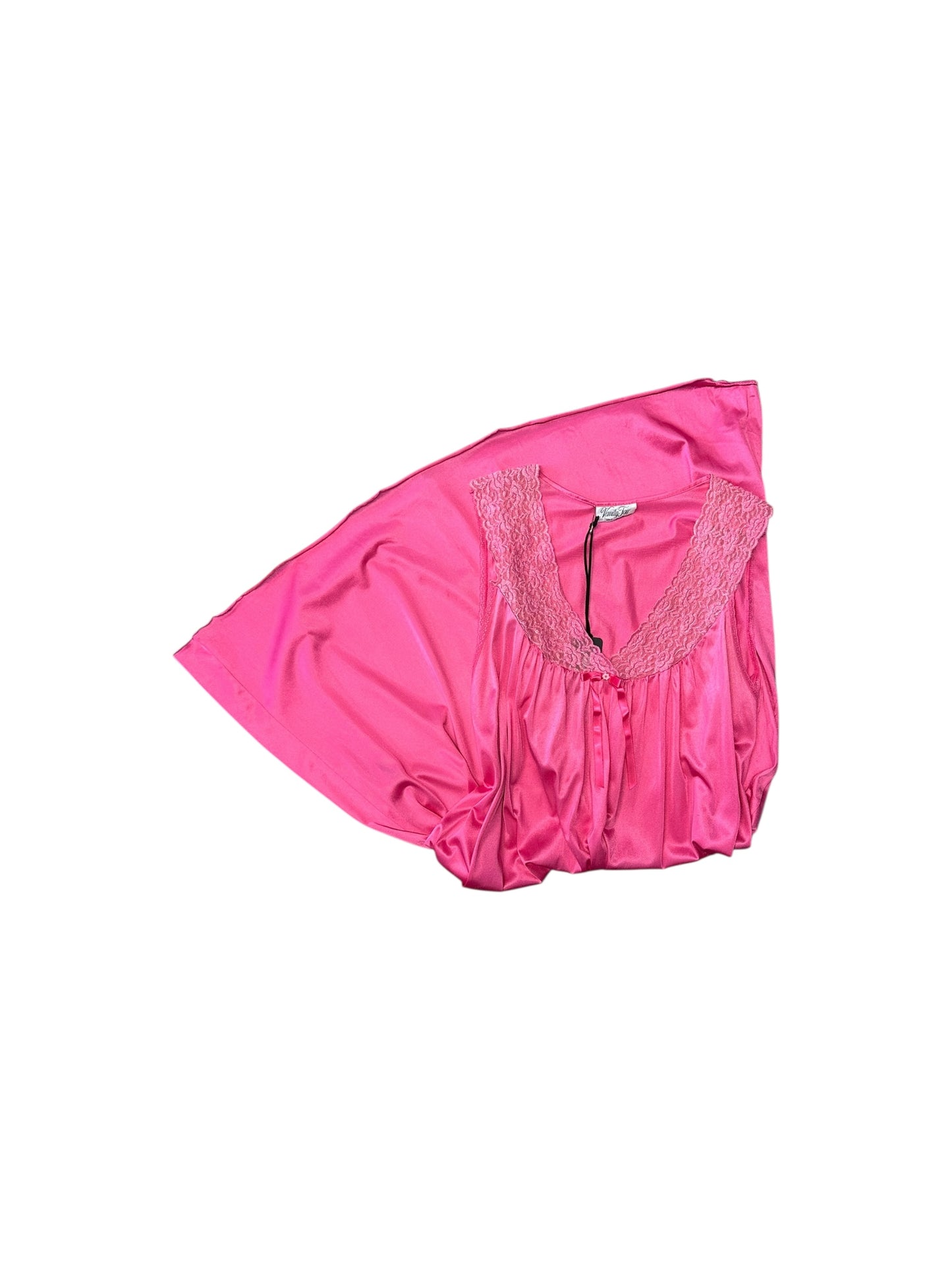 Women’s Vintage Vanity Fair Hot Pink Night Gown