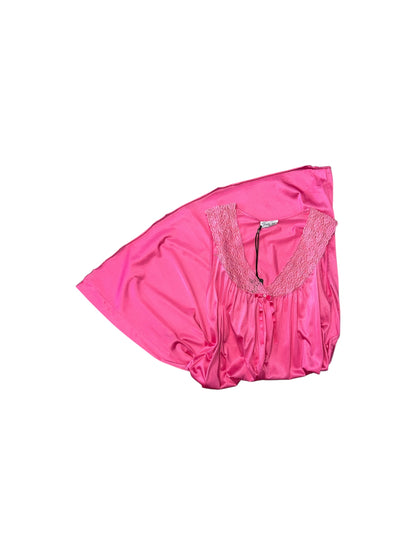 Women’s Vintage Vanity Fair Hot Pink Night Gown