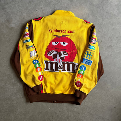 NASCAR JH Designs Yellow M&M Kyle Busch Racing Jacket