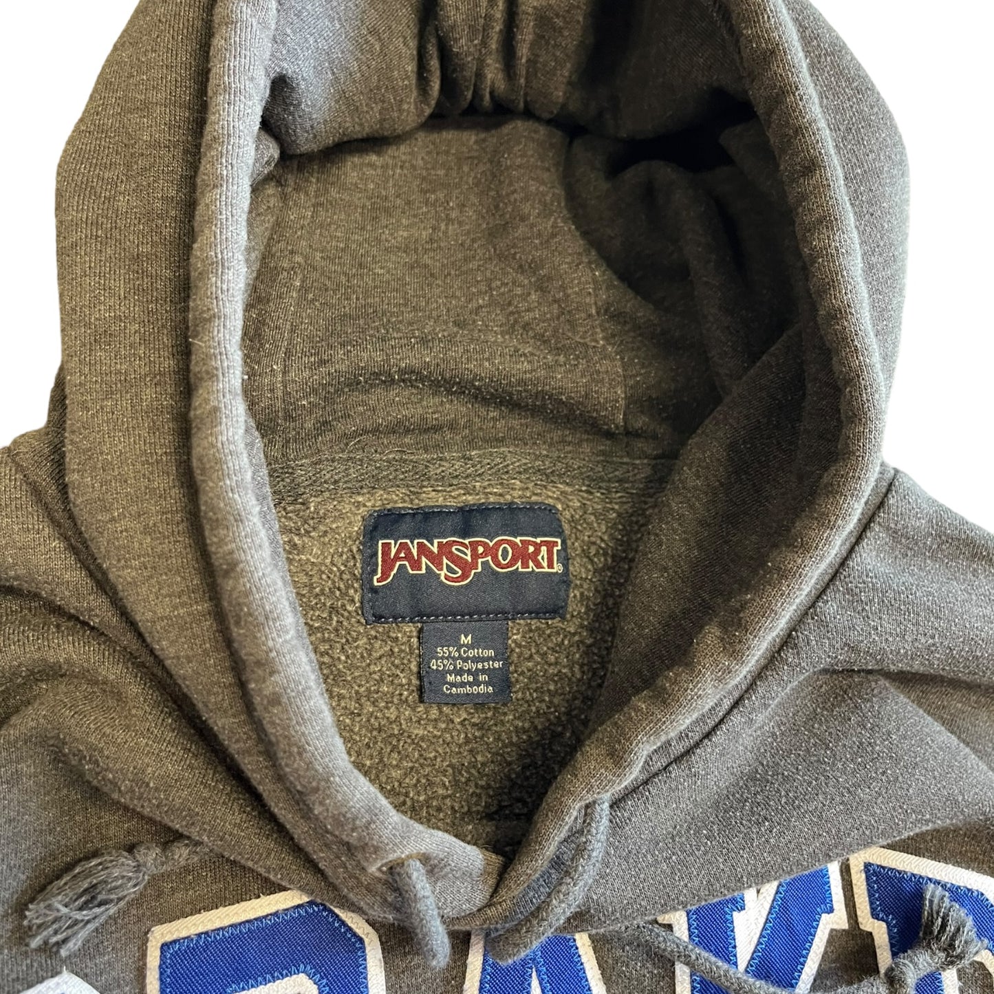 Y2K Jansport Drake University Spell Out Hoodie