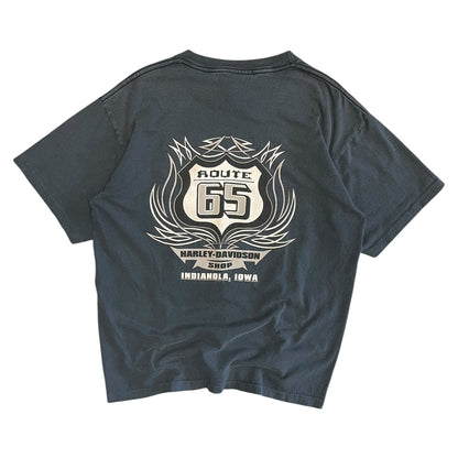 Y2K Harley Davidson Route 65 Pocket Tee