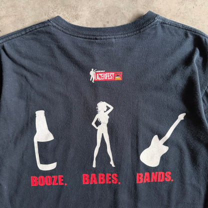 2009 Lazerfest ‘Booze, Babes, Bands’ Black Tee
