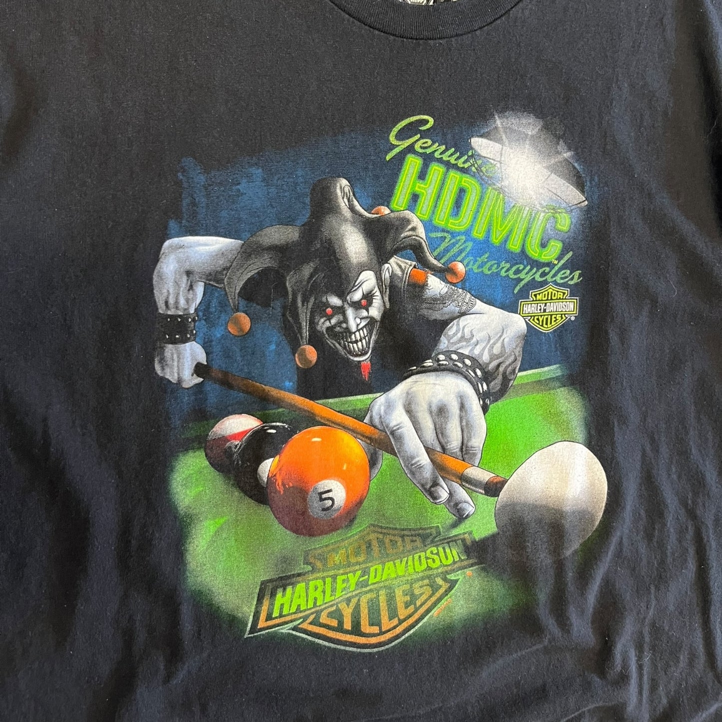 Harley Davidson Jester Pool Big Barn Des Moines Tee