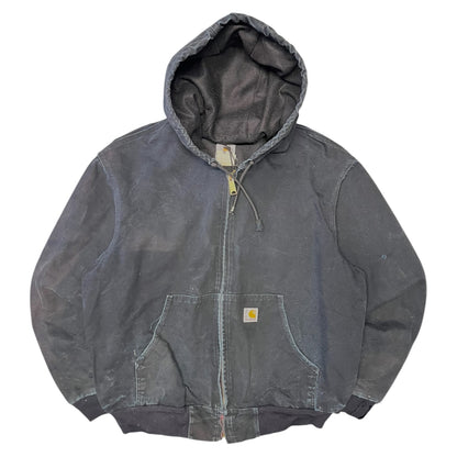 Carhartt ‘J131 BLK’ Distressed Black Active Jacket