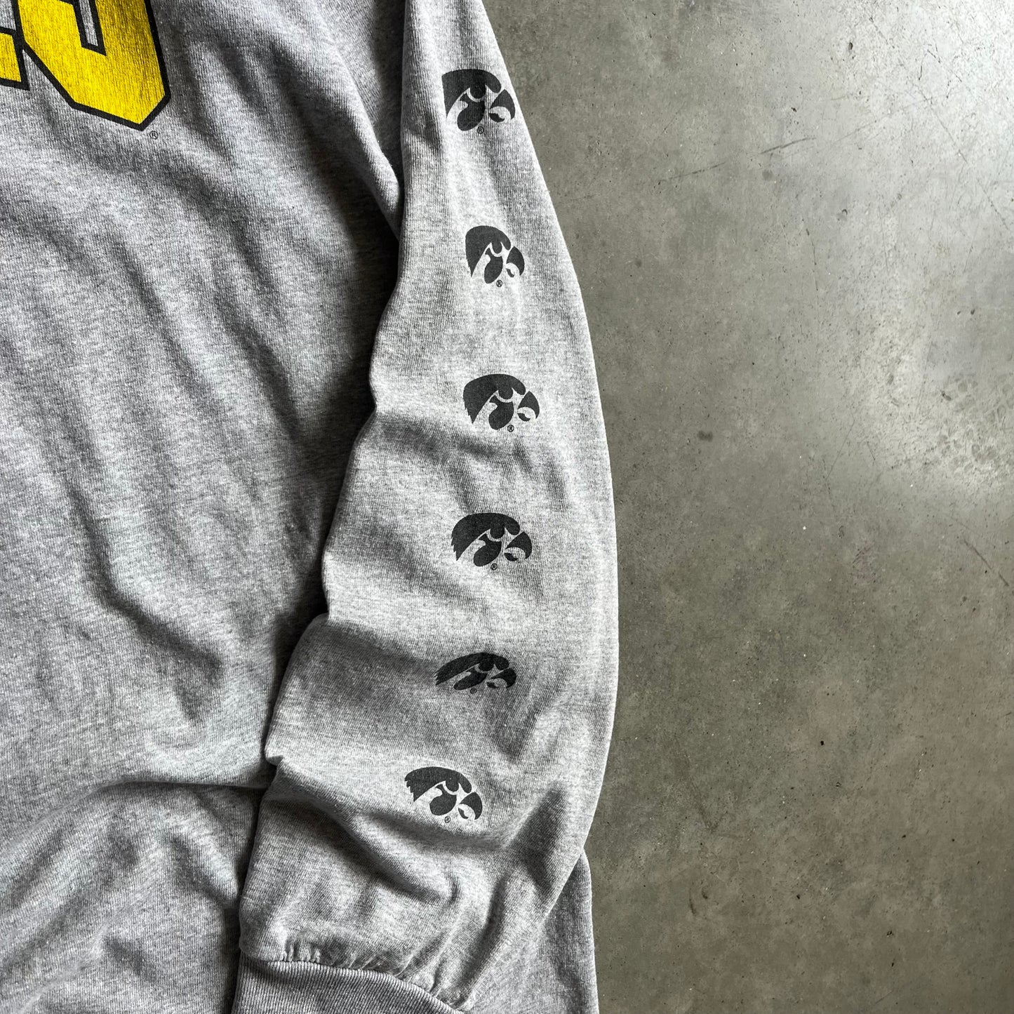 Y2K Iowa Hawkeyes Repeating Logo Longsleeve