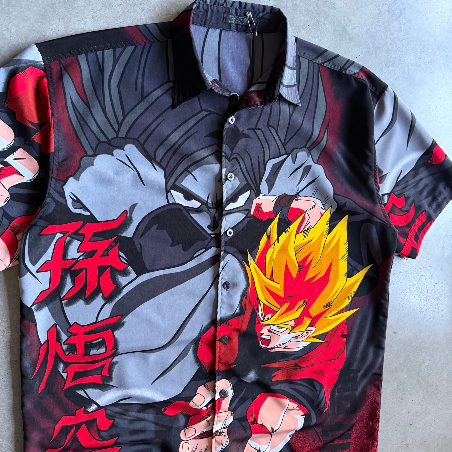 Vintage ODM Dragonball Z Goku Button Down Shirt