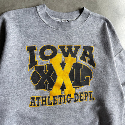 Vintage Iowa “XXL” Athletic Dept. Gray Sweatshirt