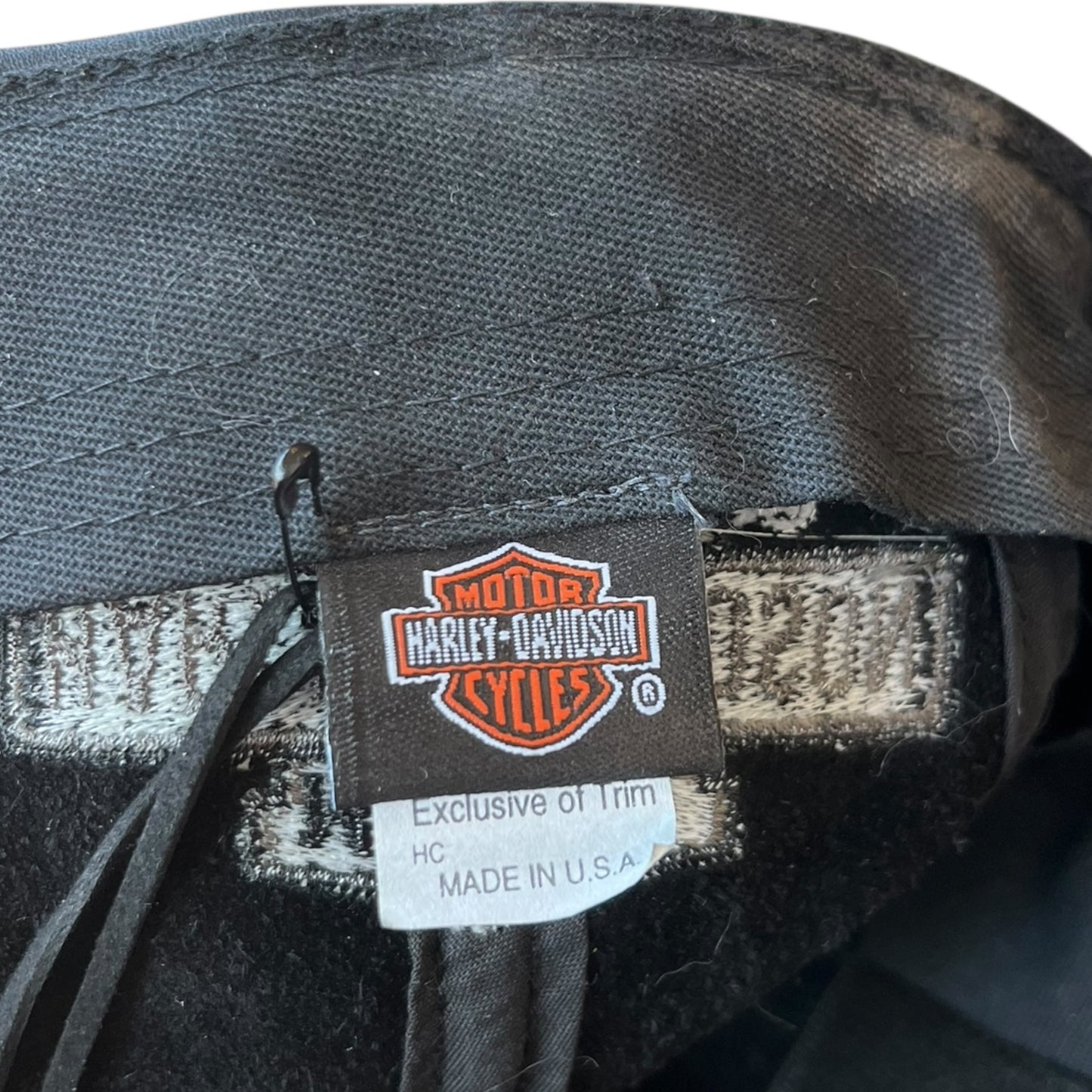 Vintage Harley Davidson Leather Newsboy Cabbie Hat