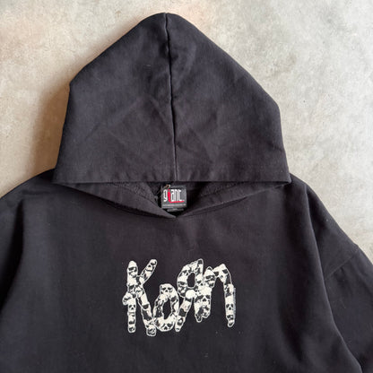 Vintage 2001 Giant Korn Glow In The Dark Skull Logo Hoodie