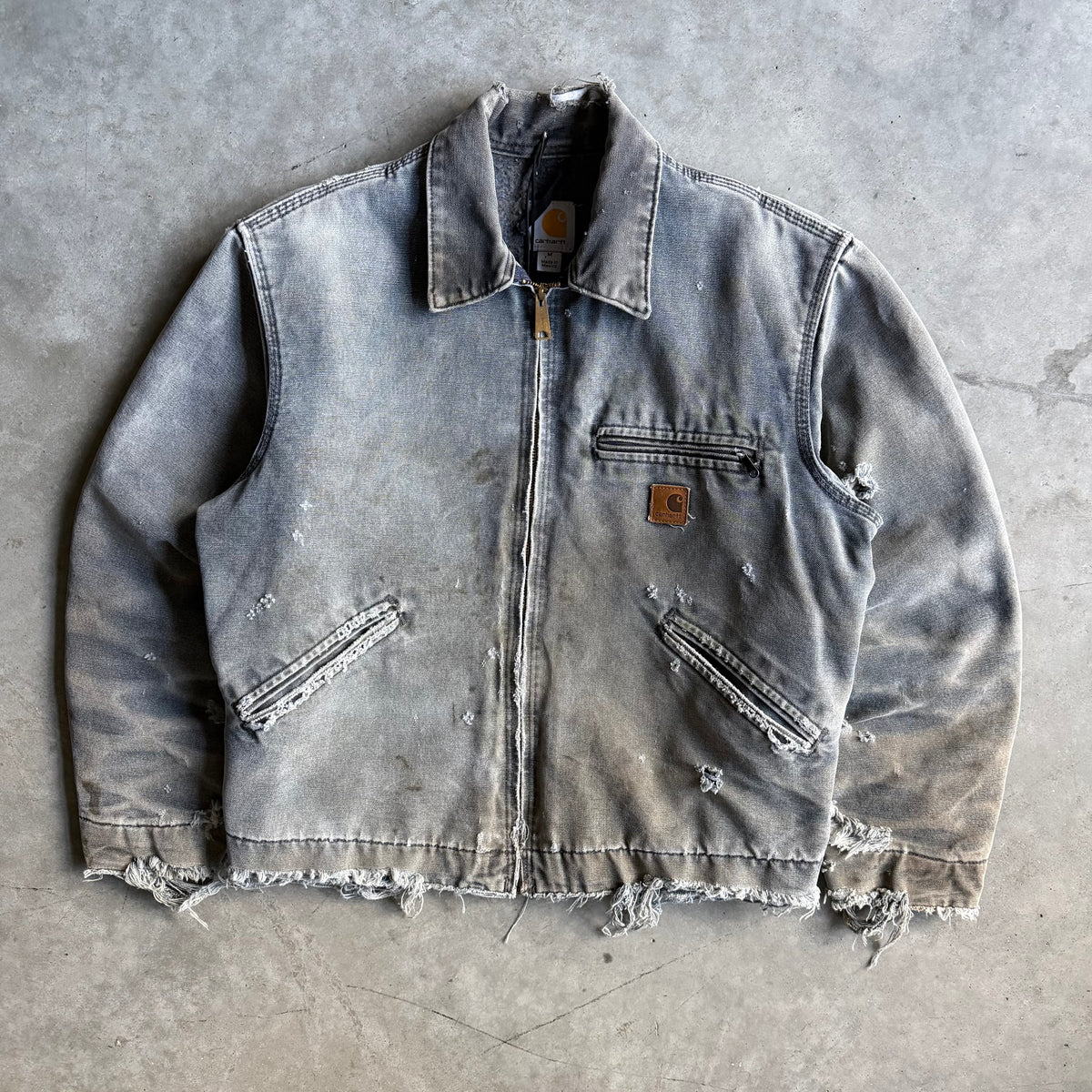 Vintage Thrashed Carhartt ‘J97 PTL’ Petrol Detroit Jacket