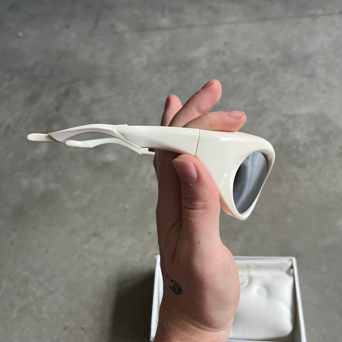 Gentle Monster x Maison Margiela White Bug Eye Sunglasses