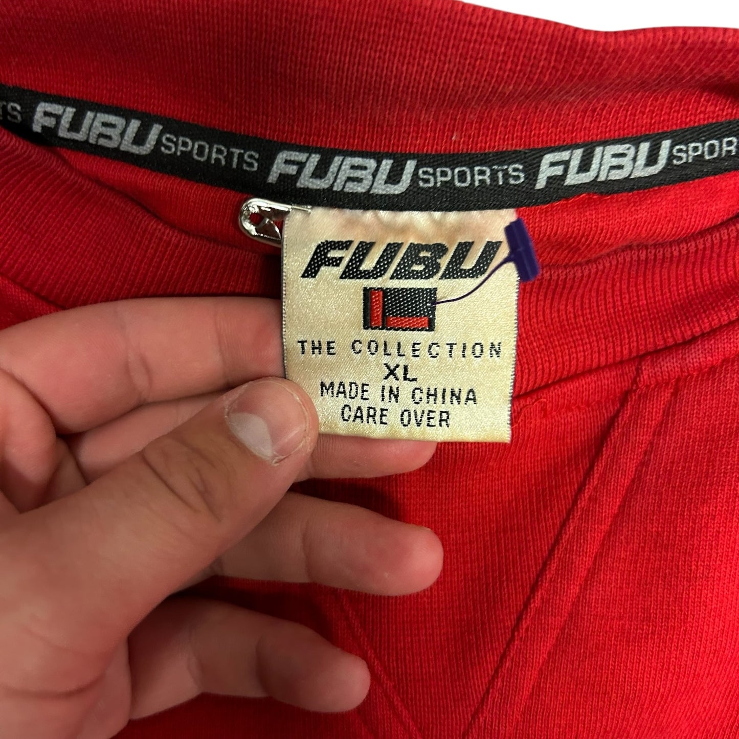 Y2K Fubu ‘05 Red Script Sweatshirt