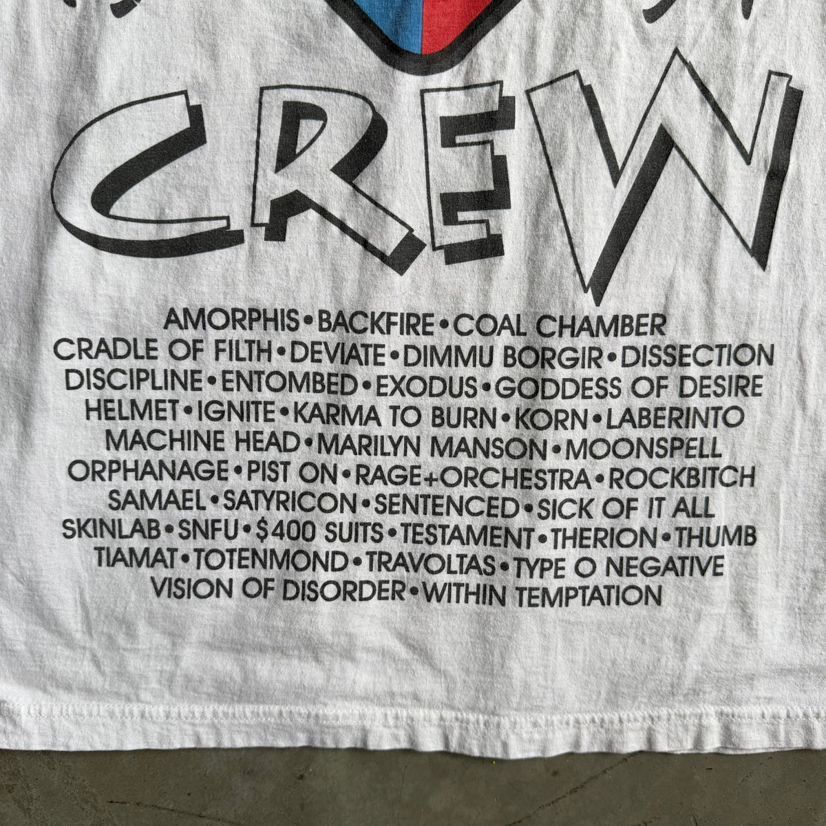 Vintage 1997 Dynamo Crew Heavy Metal Music Fest T Shirt
