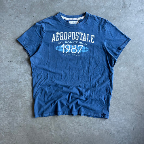 Y2K Aeropostale So Cal 1987 Surf Team Blue Tee