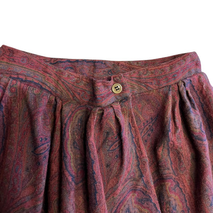 Woman’s Vtg Expression Wool Paisley Skirt