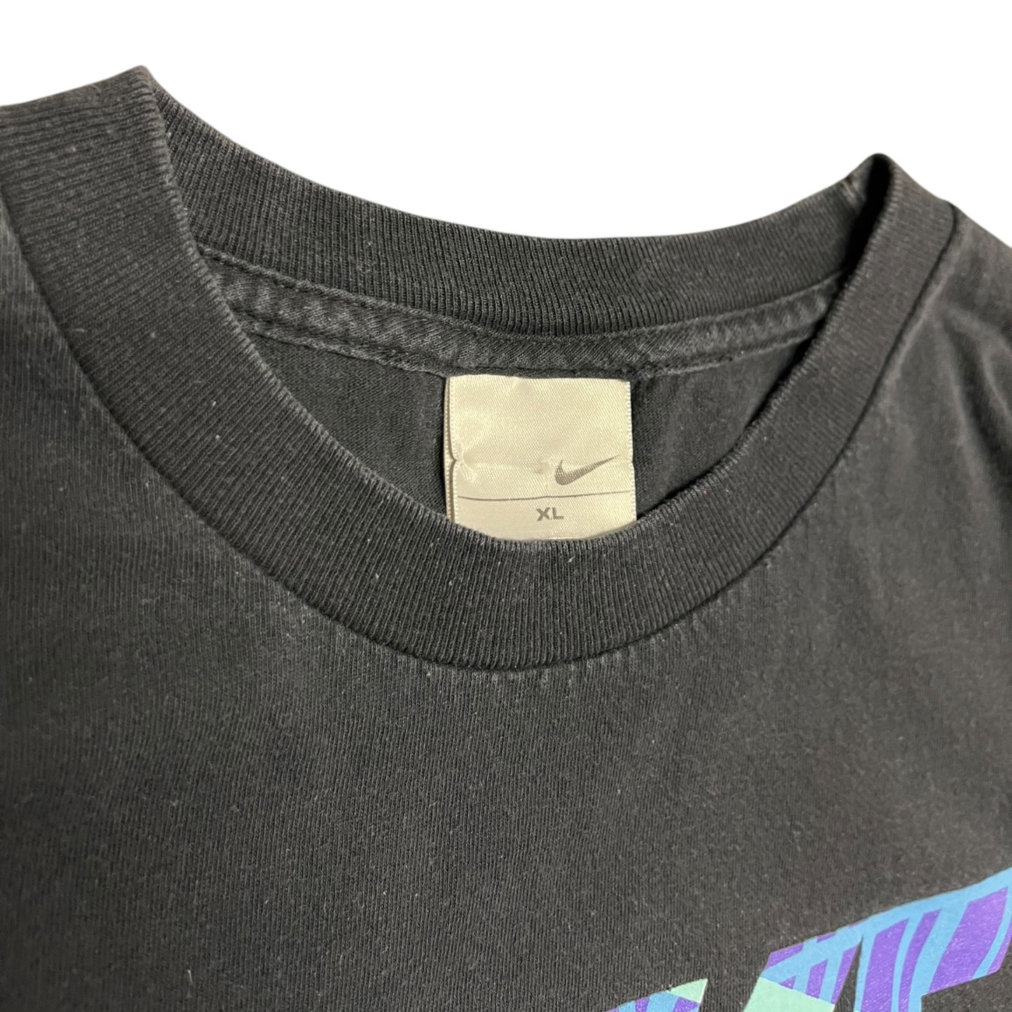 Y2K Nike Purple Line Spell Out Tee