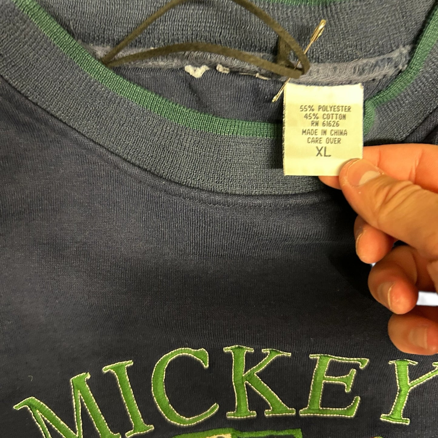 Vintage Navy Mickey & Co Mickey Crest Sweatshirt