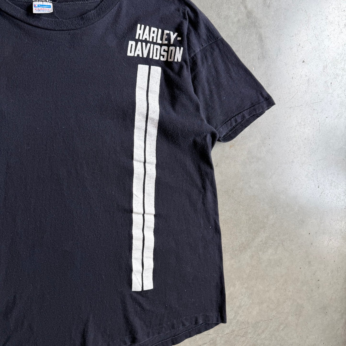 70s Champion Harley Davidson 2 Stripe Racing T Shirt Phoenix Arizona