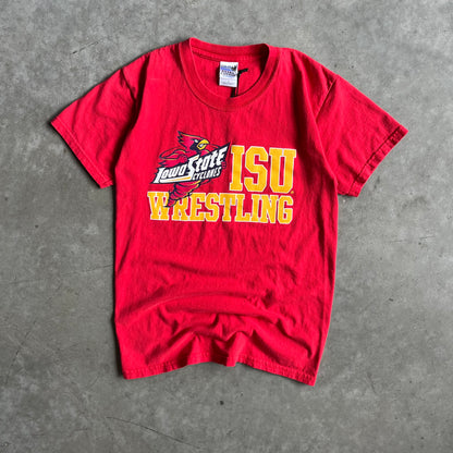 Y2K ISU Wrestling Cynado Red Tee