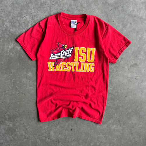 Y2K ISU Wrestling Cynado Red Tee