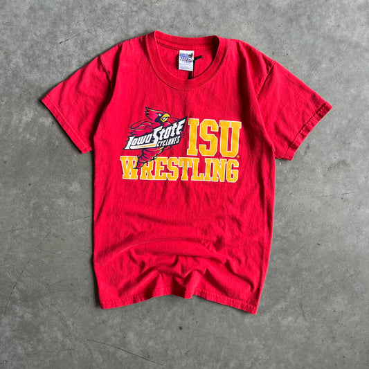 Y2K ISU Wrestling Cynado Red Tee